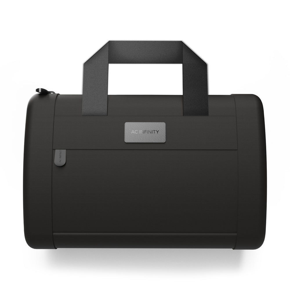 AC Infinity Smell Proof Handbag, Black, with 900D Nylon Fabric and Carbon Filter Lining