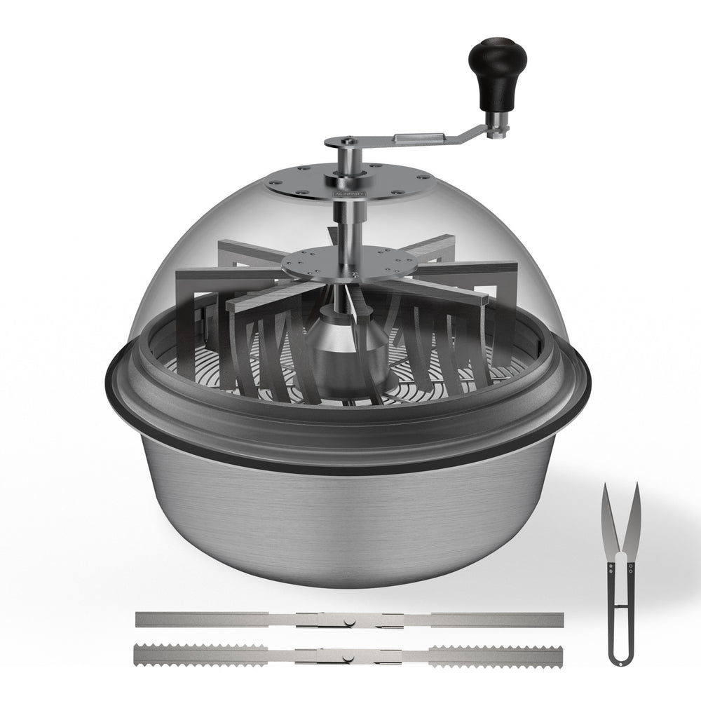 AC INFINITY Bud Bowl Trimmer, Twist Spin Cut with Clear Visibility Dome, 16-Inch