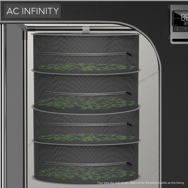 AC Infinity Hanging Herb Drying Rack, 18 in. Diameter, Two Tiers