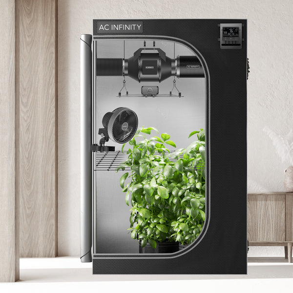 AC-Infinity Advance Grow Tent System PRO 4x4, 4-Plant Kit, WiFi-Integrated Controls to Automate Ventilation, Circulation, Full Spectrum LM301H EVO LED Grow Light