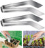 2 Pcs Seedling Transplant Tongs- 8.7 Inch Stainless Steel Gardening Plants Transplant Tongs