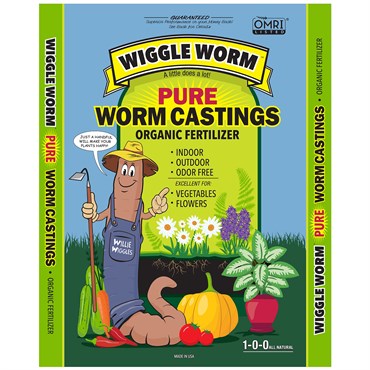 Wiggle Worm Soil Builder Always PURE Earthworm Castings, 30 lb