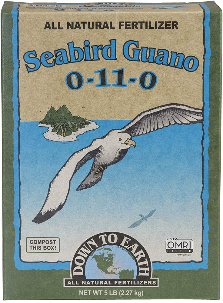 Down To Earth Seabird Guano 0-11-0 Fertilizer - 5 lb