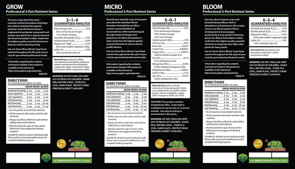 Emerald Harvest Kick-Starter Kit - 3 Part Base, 14.60 lbs