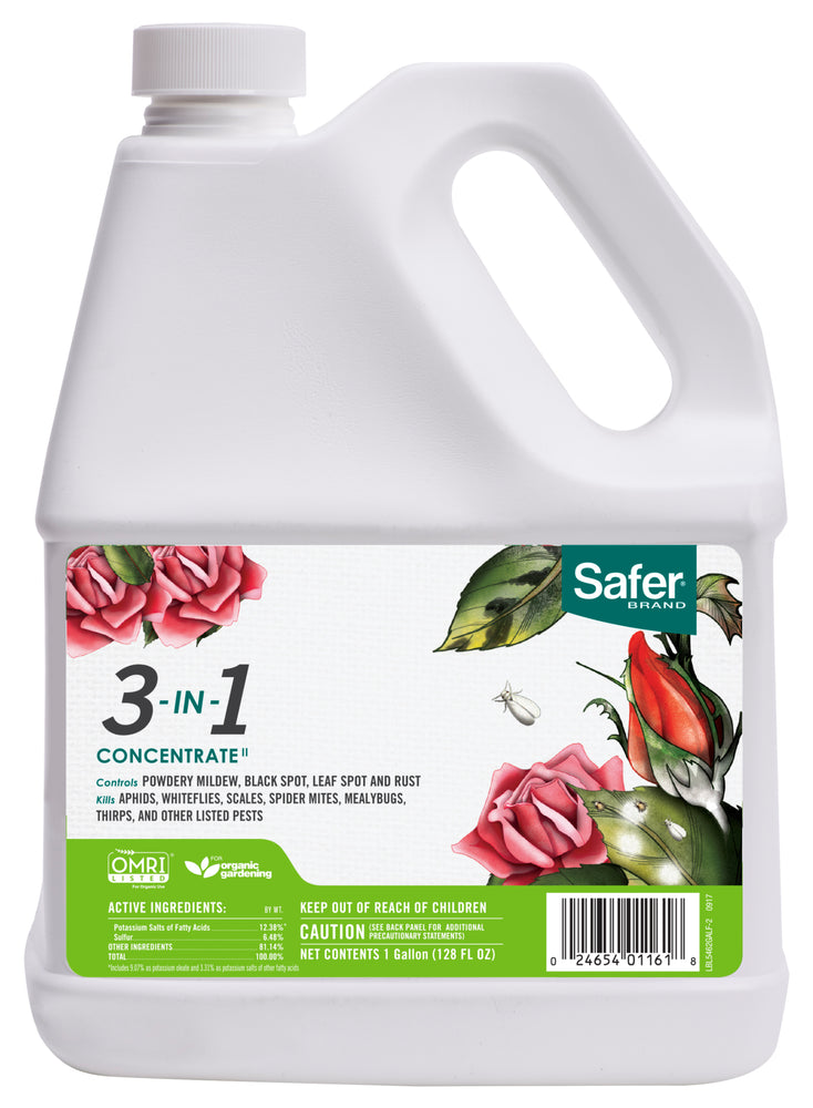 Safer 3-in-1 Garden Spray Conc. Gallon